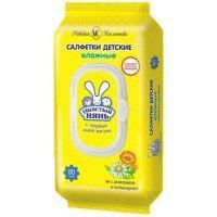 Салфетки детские УШАСТЫЙ НЯНЬ влажн. очищ. №80 (клапан) Невская косметика