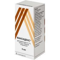 Максидекс фл.-кап.(капли глазн.) 0,1% 5мл Novartis Manufacturing/Бельгия