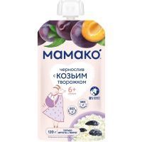 Пюре МАМАКО чернослив с козьим творожком 120г Фруктис/Россия
