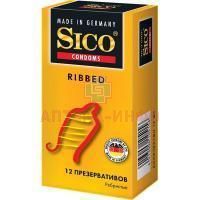 Презерватив SICO №12 Ribbed (с кольцевым рефлением, желт. уп.) C P R/Германия