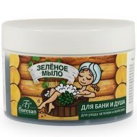 Мыло Флоресан Натуральное таежное Зеленое д/бани и душа д/ухода за телом и волосами 450г (Ф-38b) Флоресан/Россия