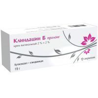 Клиндацин Б пролонг туба(крем вагин.) 2%+2% 19г Акрихин