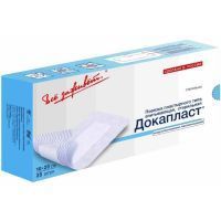 Лейкопластырь ДОКАПЛАСТ (повязка) стер. 10х20см подуш. 5,5x15см №25 Новые перевязочные материалы