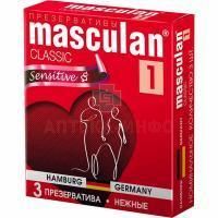 Презерватив MASCULAN-1 CLASSIC №3 Нежный M.P.I. Pharmaceutica/Германия