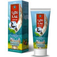 Гель ЧУДО ХАШ д/ног охлаждающий Пиявка с ментолом 70мл Спецмазь/Россия