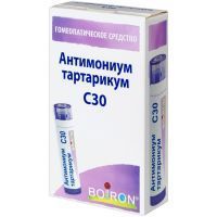 Антимониум тартарикум С30 гран. 4г Boiron/Франция