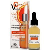 Сыворотка-эликсир Vitamin C (витамин С, гиалуроновая кислота, ниацинамид) антиоксидантная 30мл (Ф-672) Флоресан/Россия