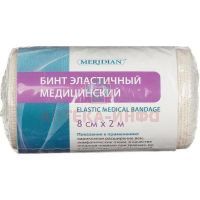 Бинт эласт. МЕРИДИАН 2м х 8см с застеж. сред. растяж. DGM Pharma Apparate/Швейцария