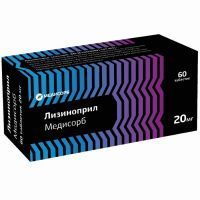 Лизиноприл Медисорб таб. 20мг №60 Медисорб/Россия