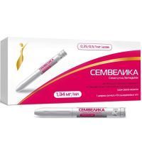 Семвелика шприц-ручка(р-р д/подкожн. введ.) 0,25/0,5/1мг/доза 3мл №1 с иглами №10 Нанофарма Девелопмент/Россия/Изварино Фарма/Россия