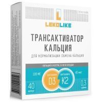 Трансактиватор кальция Леколайк капс. 350мг №40 Биостандарт