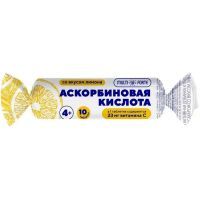 Аскорбиновая кислота Солнышко BioForte с сахаром и глюкозой таб. 3г №10 (лимон) Тигода-Фарм/Россия