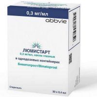Люмистарт конт.(капли глазн.) 0,3мг/мл 0,4мл №30 Allergan Pharmaceutical Ireland/Ирландия