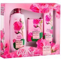 Набор подарочный ROSE of BULGARIA №4 (мыло натур. 100г+лосьон д/тела 330мл+крем д/рук 75мл) Biofresh Cosmetics/Болгария