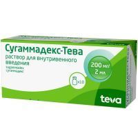 Сугаммадекс-Тева фл.(р-р д/в/в введ.) 100мг/мл 2мл №10 Pliva Hrvatska d.o.o./Хорватия