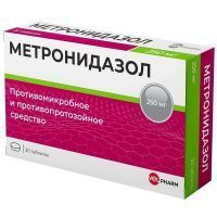 Метронидазол Велфарм таб. 250мг №30 уп.конт.яч. Уралбиофарм/Россия