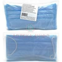 Маска защитная гигиенич. трехслойная р.M №5 (голубая) ИП Догадин