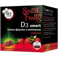 SMART FRUITS Д3 Смарт пастилки жев. 2,5г №30 Фармтек/Россия