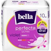 Прокладки гигиенические Белла (BELLA) PERFECTA Violet Ultra Deo Fresh Silky drai №10 Белла/Россия