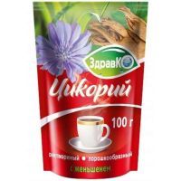Цикорий растворимый ЗДРАВКО с женьшенем пак. 100г Еремеевское/Россия