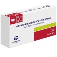 Амлодипин+Периндоприл Канон таб. 10мг+10мг №30 Канонфарма Продакшн/Россия