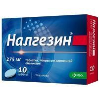 Налгезин таб. п/пл. об. 275мг №10 Unichem Laboratories/Индия/KRKA/Словения