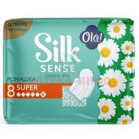 Прокладки гигиенические OLA Silk Sense Classic DEO Super №8 (ромашка) Хайдженик/Россия