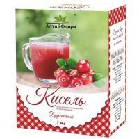 Кисель АЛТАЙФЛОРА "Сладкая ягодка" Брусничный 1кг (пак.) Алтайская чайная компания/Россия