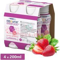 Смесь питательная Ресурс Диабет Плюс 200мл №4 (клубника) Нестле/Франция