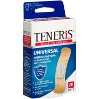 Лейкопластырь TENERIS UNIVERSAL с ионами серебра на полимерн. основе №20 PharmLine/Великобритания