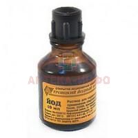 Йода раствор спиртовой фл.(р-р спирт.) 5% 10мл (винт. крышка) Троицкий йодный з-д