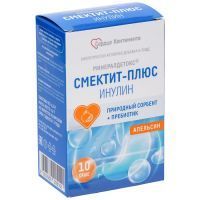 МинералДетокс смектит-плюс Инулин Сердце Континента пак.(пор. д/внутр. прим.) 3,27г №10 (со вкусом апельсина) Фармакор Продакшн