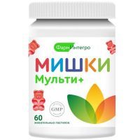 Мишки Мульти+ Фарминтегро пастилки жев. №60 Фарминтегро/Россия