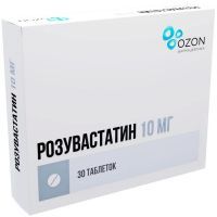 Розувастатин таб. п/пл. об. 10мг №30 Озон Фарм/Россия