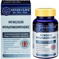 Мужской мультикомплекс ВМК (Mens Multi Complex) Sense of Life капс. №60 Quantum Solutions Group LTD/Соединенное Королевство