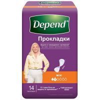 Прокладки гигиенические DEPEND mini женские №14 Kimberly-Clark Vietnam Ltd VN/Вьетнам