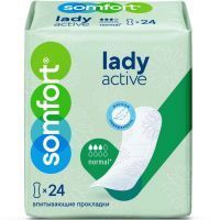 Прокладки урологические SOMFORT Lady Active Normal №24 Megasoft/Китай