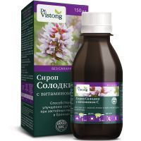 Сироп Dr. VISTONG солодки с витамином С (б/сах.) 150мл ВИС/Россия