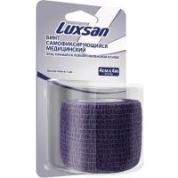 Бинт Luxsan самофикс. эласт. 4х4 (фиол.) Интертекс