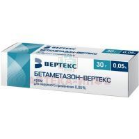 Бетаметазон-ВЕРТЕКС туба(крем д/наружн. прим.) 0,05% 30г №1 Вертекс/Россия