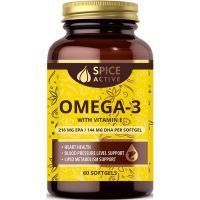 Спайс Актив Омега-3 с вит. Е капс. №60 Primea Limited/Великобритания