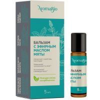 Бальзам Aromabio с эфирным маслом мяты 5мл Хелпер Мед/Россия
