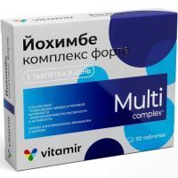 Йохимбе форте комплекс Витамир таб. п/об. 550мг №30 Квадрат-С