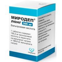 Миродеп лонг таб. с пролонг. высв. п/пл. об. 300мг №100 банка Обнинская химико-фармацевтическая компания (ОХФК)/Россия