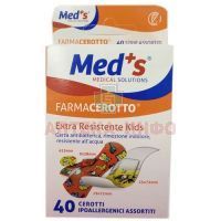 Лейкопластырь FARMACEROTTO EXTRA RESISTENTE KIDS водонепрониц. дет. №40 разноцвет. Farmac Zabban/Италия