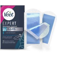 VEET Expert восковые полоски д/депиляции д/чувств. кожи №16 Reckitt Benckiser/Франция