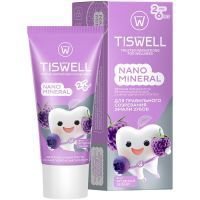 Зубная паста детская Tiswell реминерализующая с наногидроксиапатитом ягодный зефир (с 2 лет) 60г Юнилевер Русь/Россия