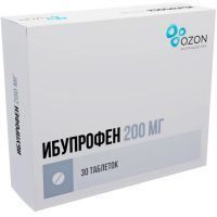 Ибупрофен таб. п/пл. об. 200мг №30 Озон Фарм/Россия