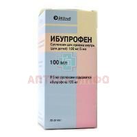 Ибупрофен фл.(сусп. д/приема внутрь д/детей) 100мг/5мл 100мл №1 (корич. стекло)+мерная ложка Эколаб/Россия