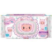 Салфетки детские ПАМПЕРИНО влажн. ромашка №120 (с пласт. клапаном) Авангард/Россия